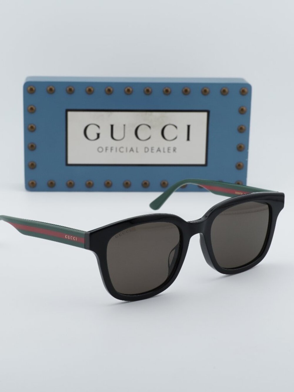 Gucci GG0847SK 001 Men Square Sunglasses - Black / Grey
